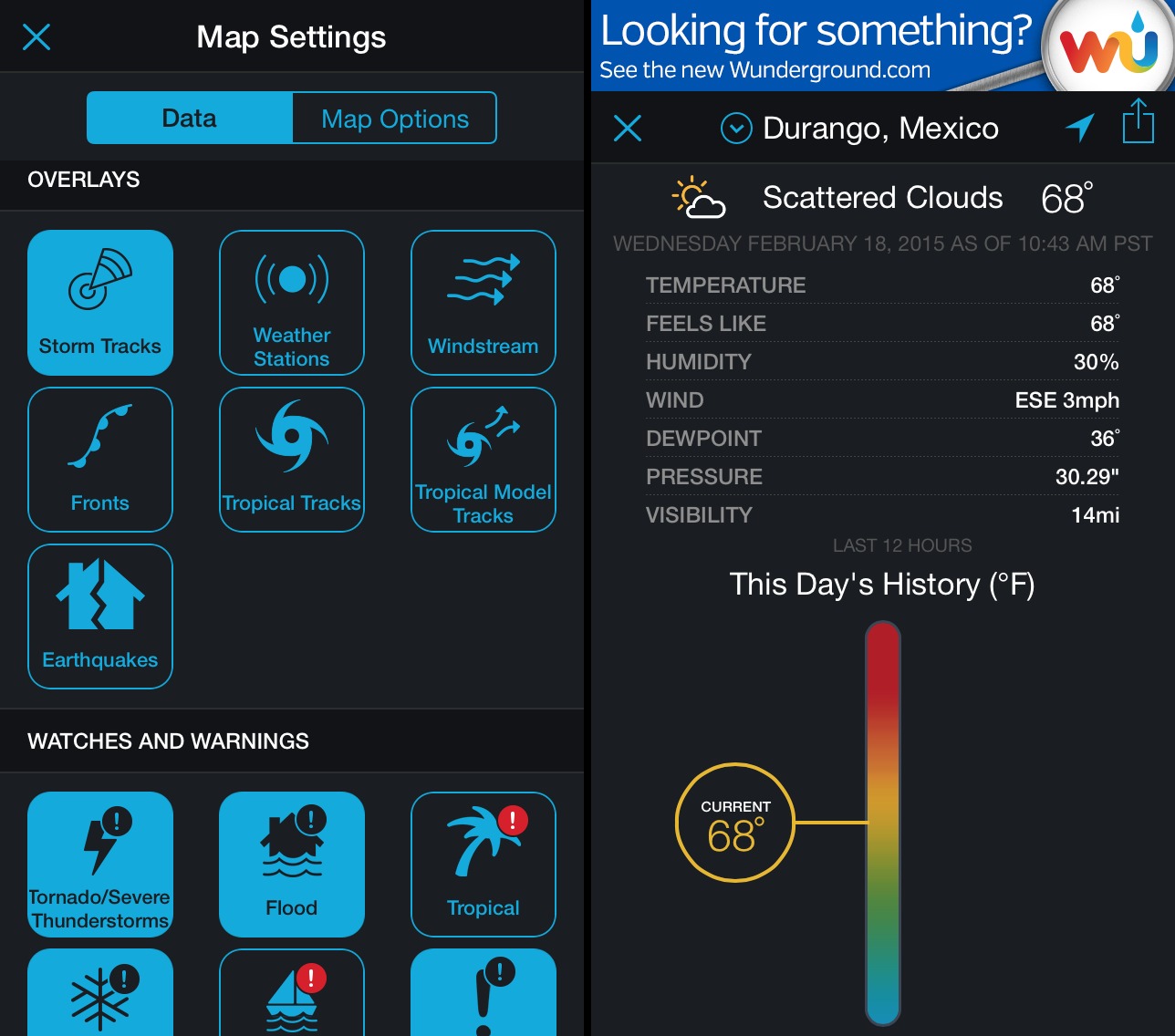 Weather Underground App