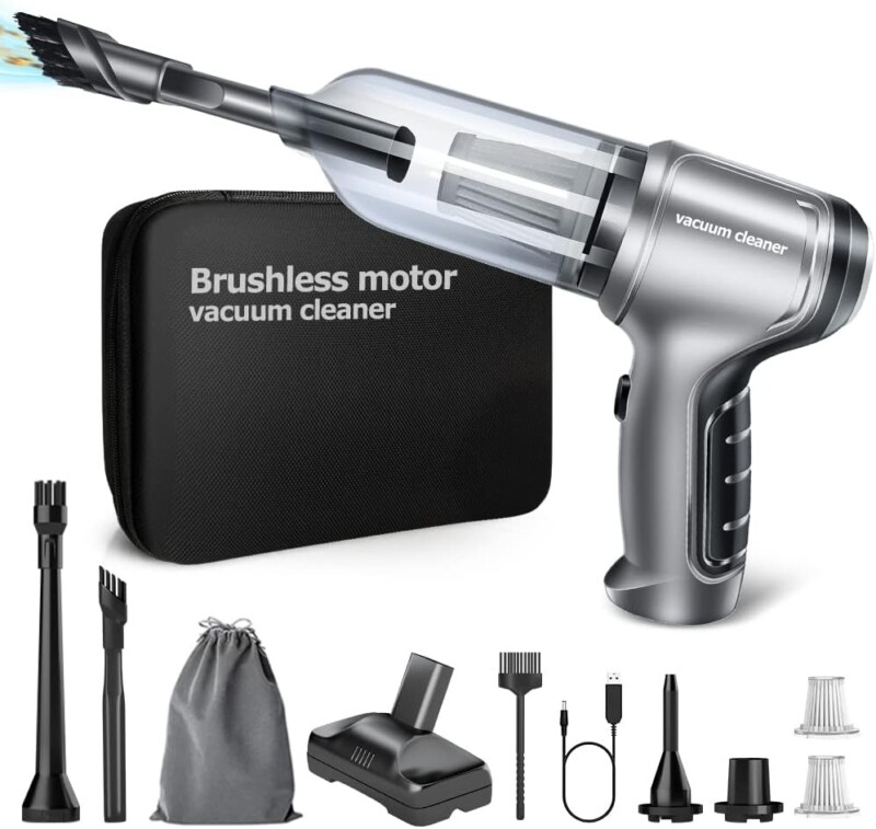 Brushless Motor Car Vacuum 15000PA - Cordless Vacuum Cleaners for Cars