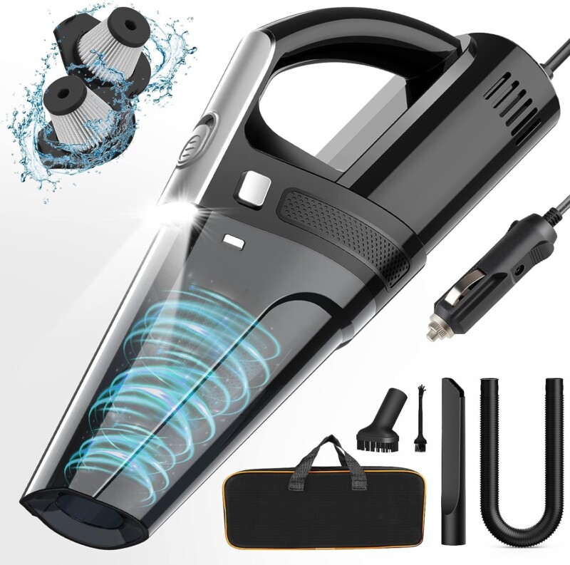 DRECELL Car Vacuum - Top 10 Portable Vacuum Cleaners for Cars in 2023