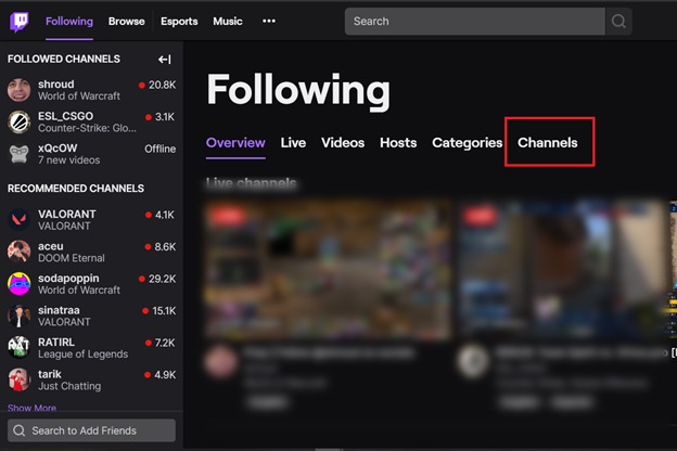 How to Unfollow Someone on Twitch
