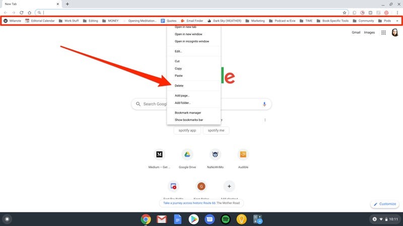 How to Delete Bookmarks on a Chromebook