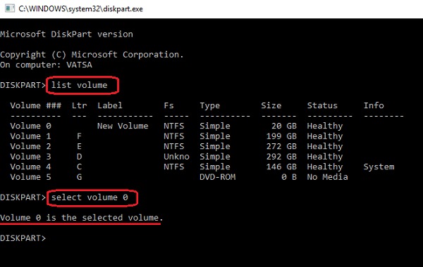 How to Delete Partitions with DiskPart utility