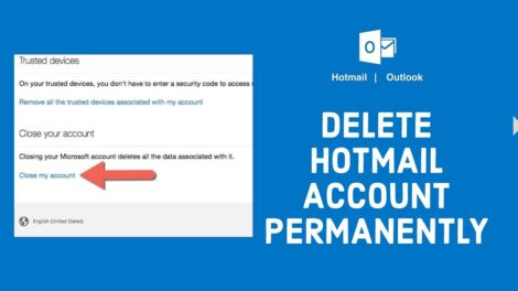 how to delete hotmail account