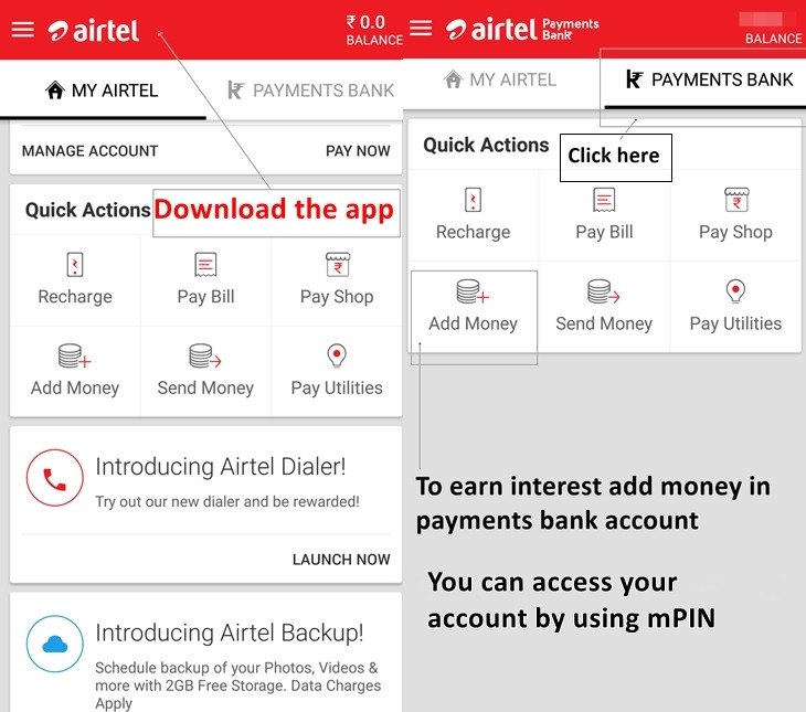 How to open an Account with Airtel Payments Bank