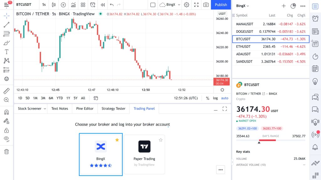 How to open a live account on TradingView