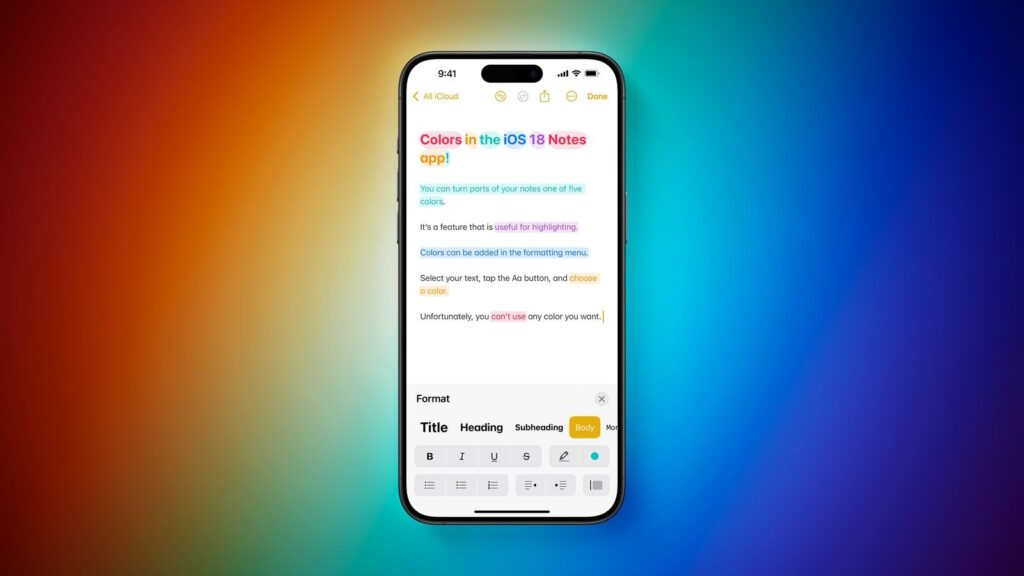 Bringing Color to Your Notes: Workarounds for iOS 17 and iOS 18