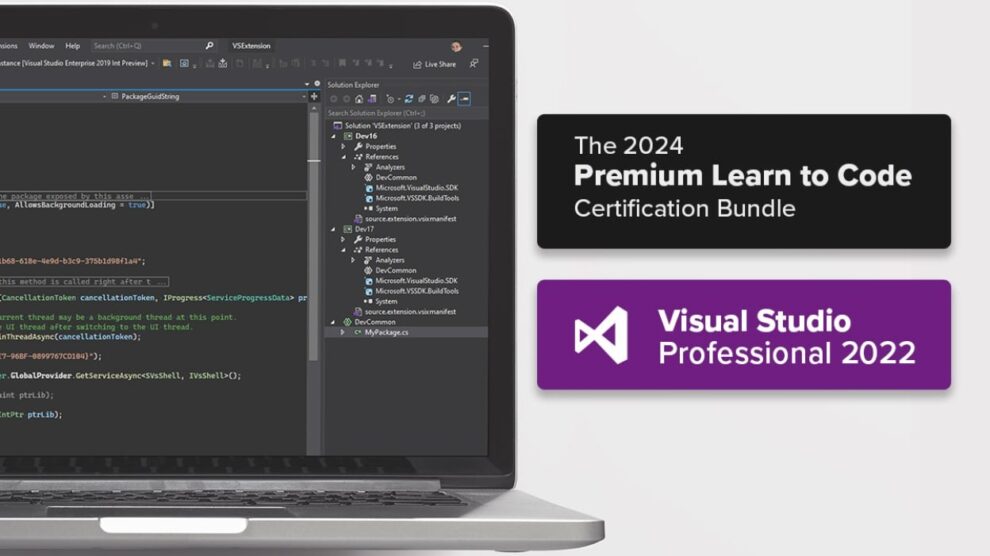 Launch a Coding Career with Microsoft Visual Studio and 15 Courses for Just $56