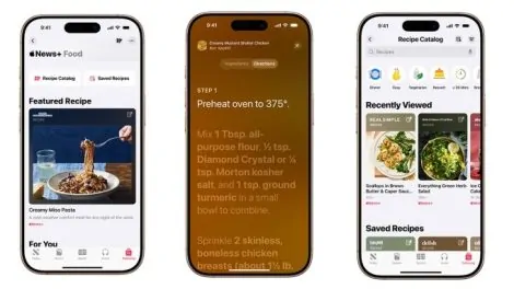 Apple Taking a Bite Out of Food Business, Launches Recipe and Food Section